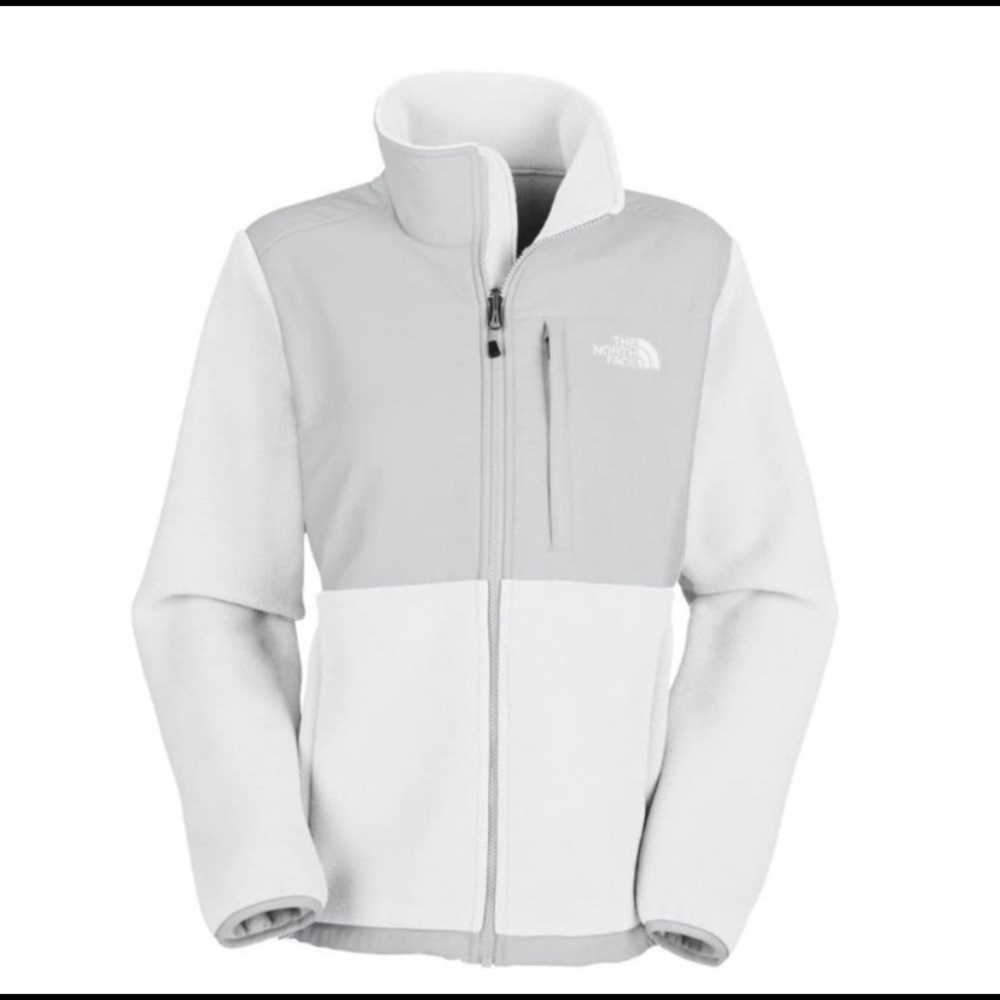 The North Face Denali 2 light grey jacket sz M